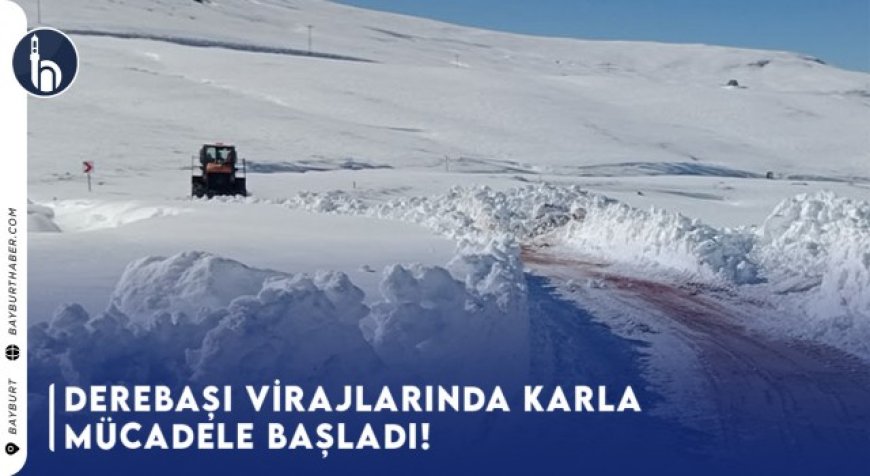 Dünyanın En Tehlikeli Yolu Derebaşı Virajlarında Karla Mücadele Başladı