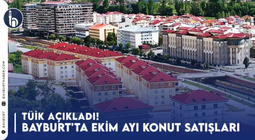 TÜİK Açıkladı! Bayburt'ta Ekim Ayı Konut Satışları