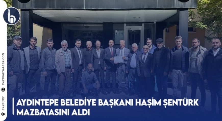 Aydıntepe Belediye Başkanı Haşim Şentürk Mazbatasını Aldı