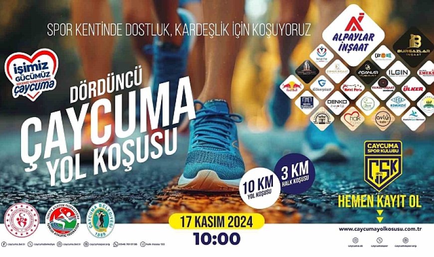 Çaycuma 4. yol koşusunda kayıtlar 567'ye ulaştı