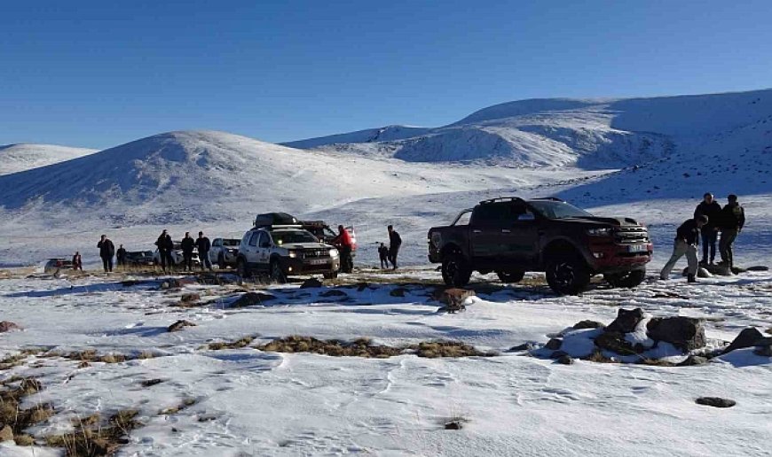 Erzurum'un saklı güzelliklerini off-road ile keşfediyorlar