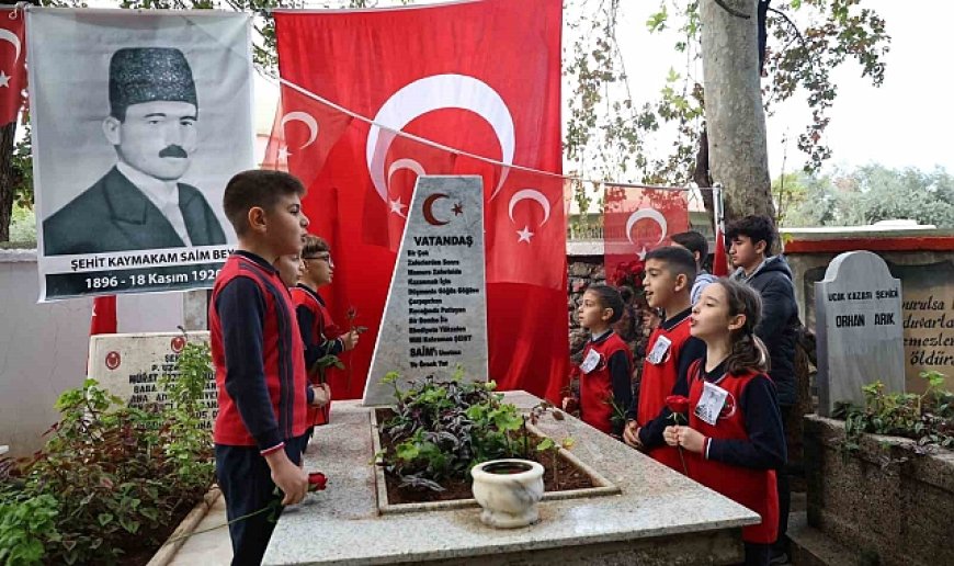 Milli mücadele kahramanı Saim Bey, şehadetinin 104. yılında kabri başında anıldı