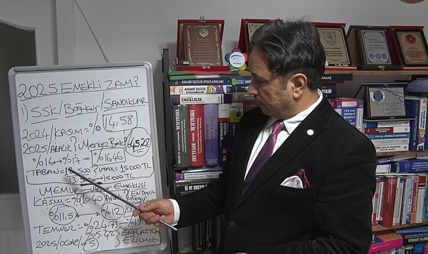 Sosyal Güvenlik Başuzmanı Karakaş: "12 bin 500 lira olan en düşük emekli aylığı 15 bin lira olabilir"