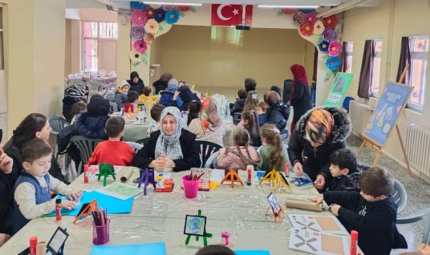 Bayburt'ta öğrenci ve veliler enerji tasarrufuna atölye çalışmalarıyla dikkat çektiler
