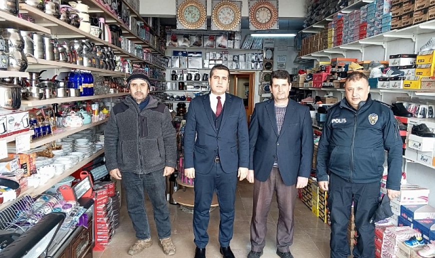 Kaymakam Böçkün’den esnaf ziyareti