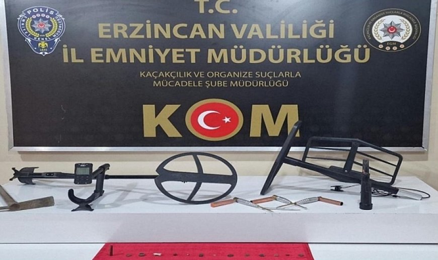 Erzincan'da tarihi sikke ele geçirildi