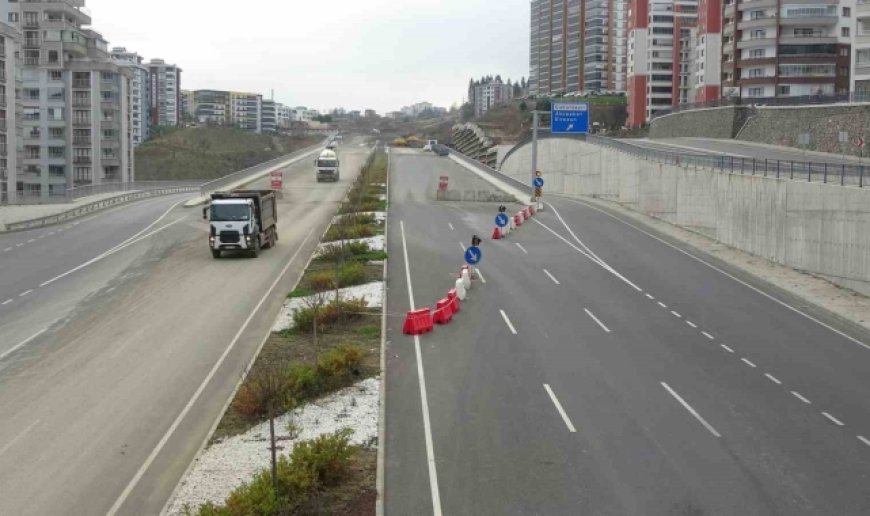 Türkiye'nin en maliyetli şehir içi yollarından Kanuni Bulvarı inşaatında sona doğru