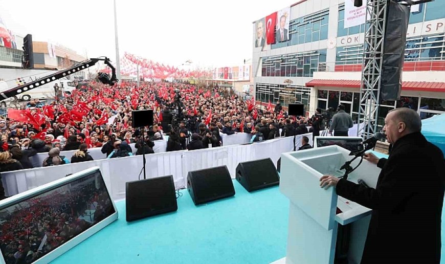 Erdoğan: "Söz verdiğimiz üzere, 2024 yılı sonu itibariyle konutlarımızın yüzde 45'ini tamamlamış durumdayız"