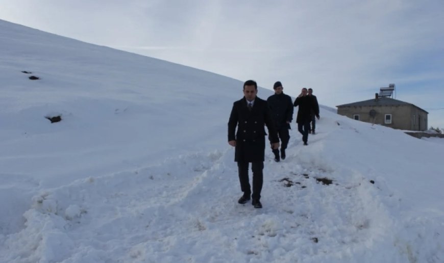 Kaymakam Şahin, köylerde incelemede bulundu