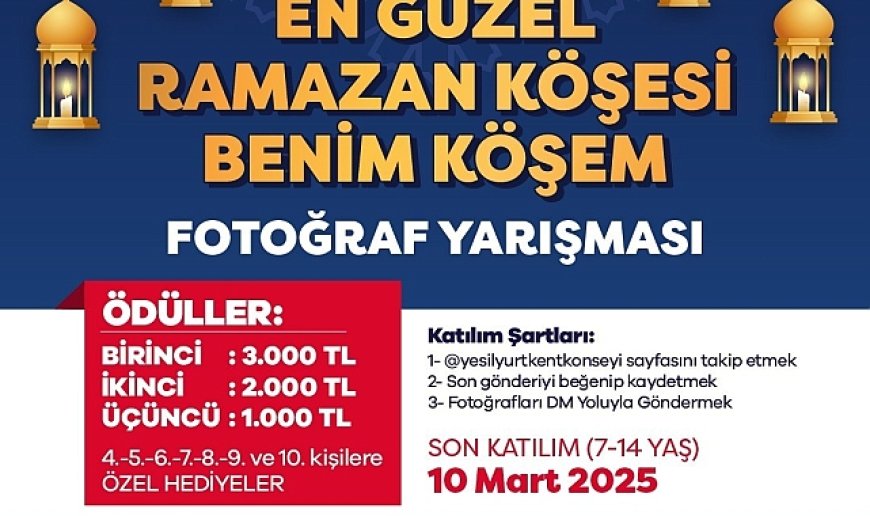 "En Güzel Ramazan Köşesi Benim Köşem" fotoğraf yarışması