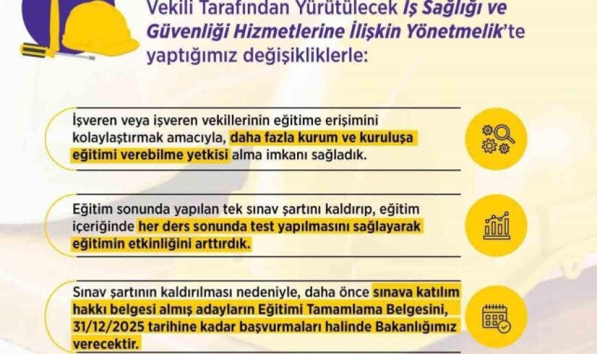 Bakan Işıkhan: "Çalışma hayatının her noktasında iş sağlığı ve güvenliğini önceliyoruz"