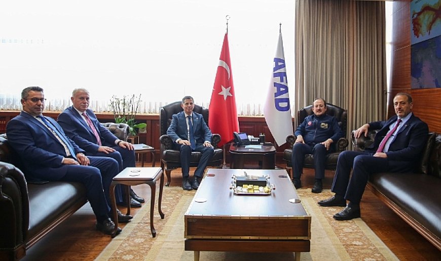 Milletvekili Ateş ve Başkan Memiş'ten AFAD Başkanlığı'na ziyaret