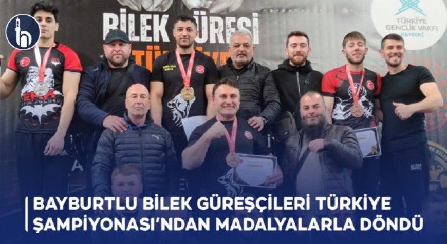 Bayburtlu Bilek Güreşçileri Türkiye Şampiyonası’ndan Madalyalarla Döndü