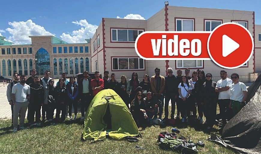Öğrencilere kamp eğitimi