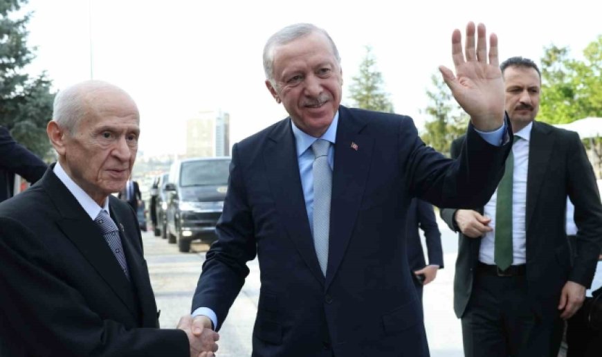 Cumhurbaşkanı Erdoğan, MHP Genel Başkanı Bahçeli ile bir araya geldi