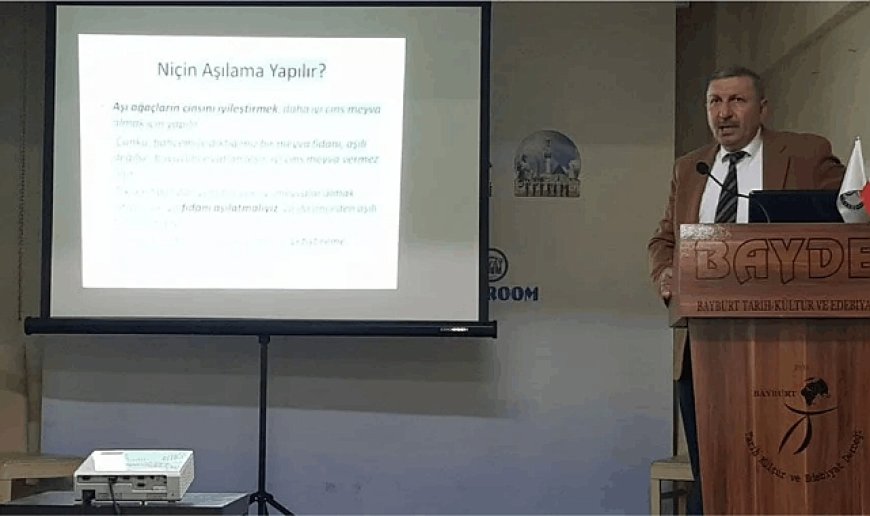 Hasan Kaymaz, ‘Meyve Ağacı Aşılama Teknikleri’ni anlattı