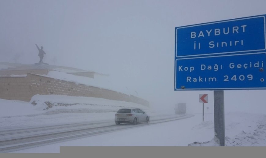 Kop Dağında mayıs ayında kar yağışı