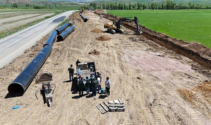 Kırklartepe Barajı sulama inşaatında çalışmalar devam ediyor