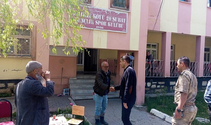 Aydıntepe Kaymakamı Böçkün, köyleri ziyaret etti