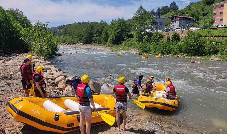Trabzon'un ilk rafting parkuru açıldı