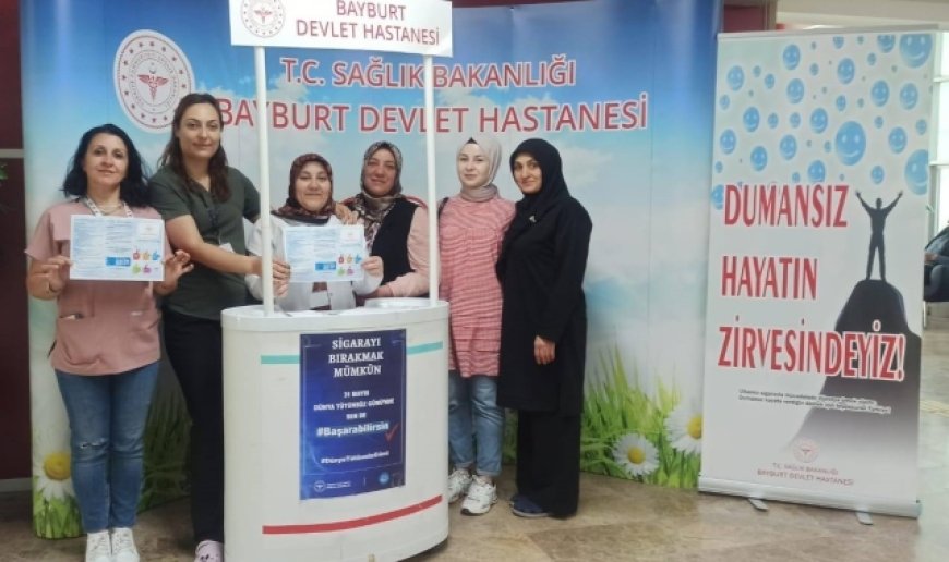 Bayburt'ta tütünün zararları anlatıldı