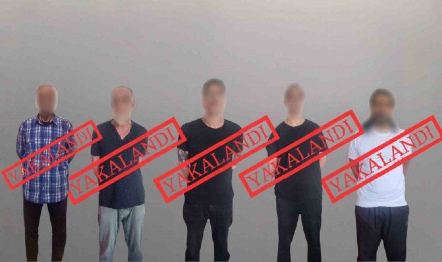 Kırmızı bültenle aranan 5 kişi yakalanarak Türkiye'ye getirildi
