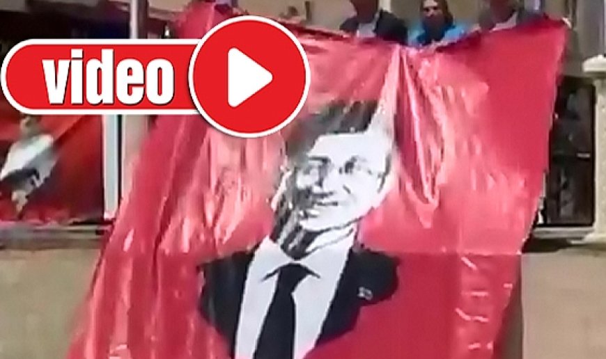 Erzincan Köprüsü’ne İmamoğlu pankartı asıldı