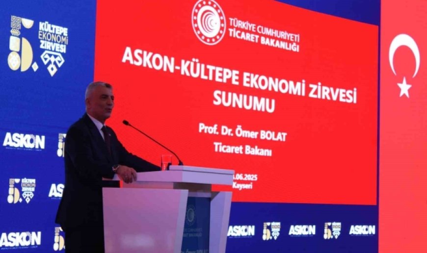 Bakan Bolat: "Gayri safi yurtiçi hasılamız 2025 yılının ilk çeyreği itibariyle 1 trilyon 371 milyar dolara yükselerek tüm zamanların milli gelir rekorunu yenilemiştir"