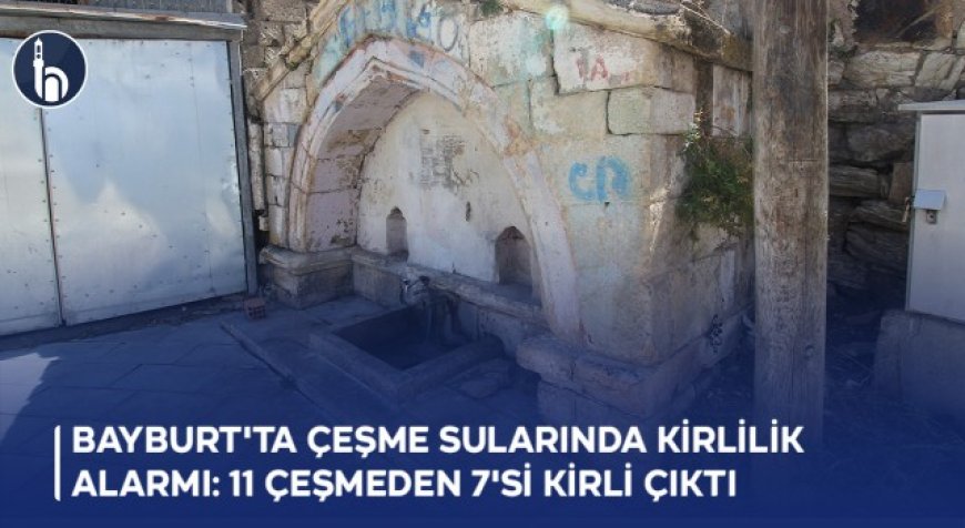 Bayburt'ta Çeşme Sularında Kirlilik Alarmı: 11 Çeşmeden 7'si Kirli Çıktı