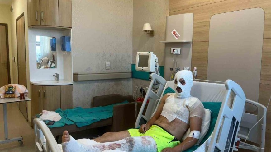 Elektrik akımına kapılan genç ölümden döndü!