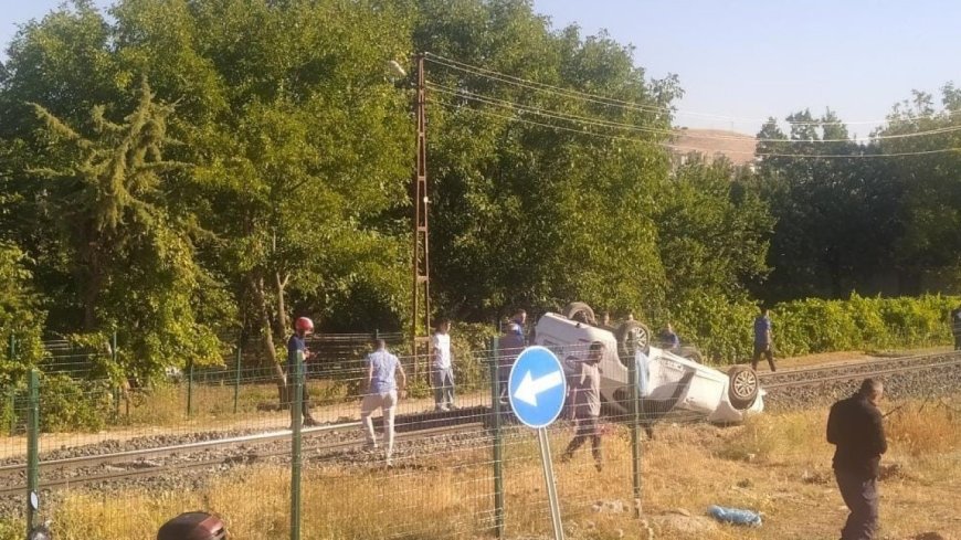Elazığ’da otomobil takla attı: 1 yaralı